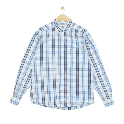 Mens Plaid Shirt Button Up Long Sleeve Regular Fit