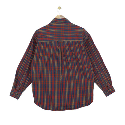 Mens Plaid Shirt Button Down Long Sleeve