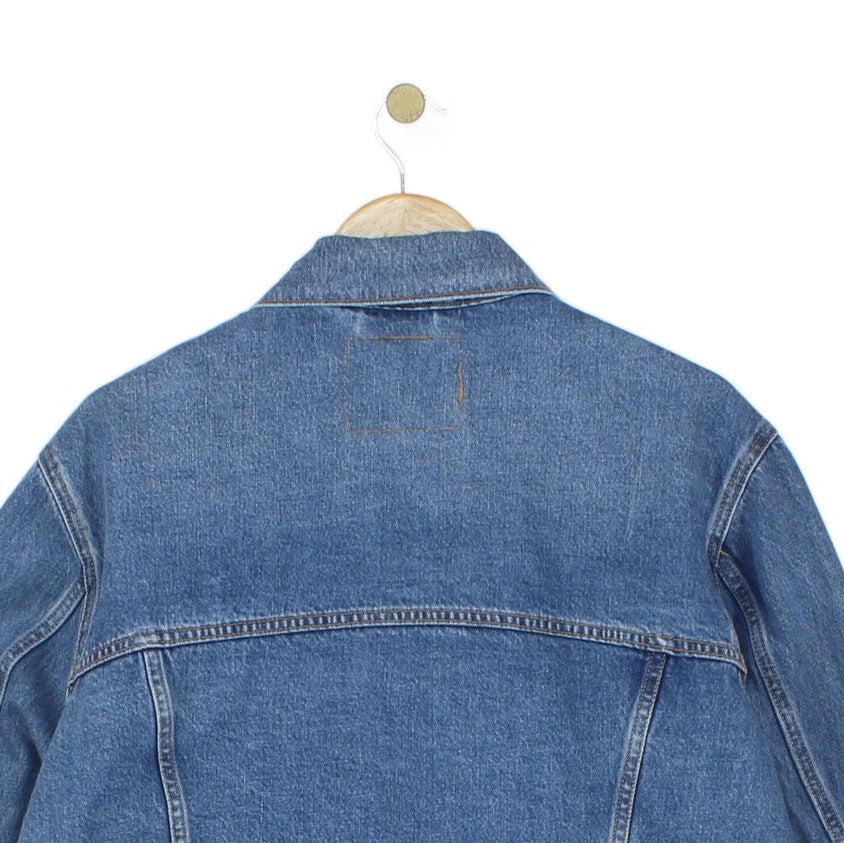 Mens Denim Jacket Classic Trucker Cotton