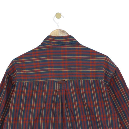 Mens Plaid Shirt Button Down Long Sleeve