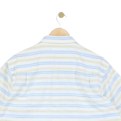 Mens Striped Shirt Short Sleeve