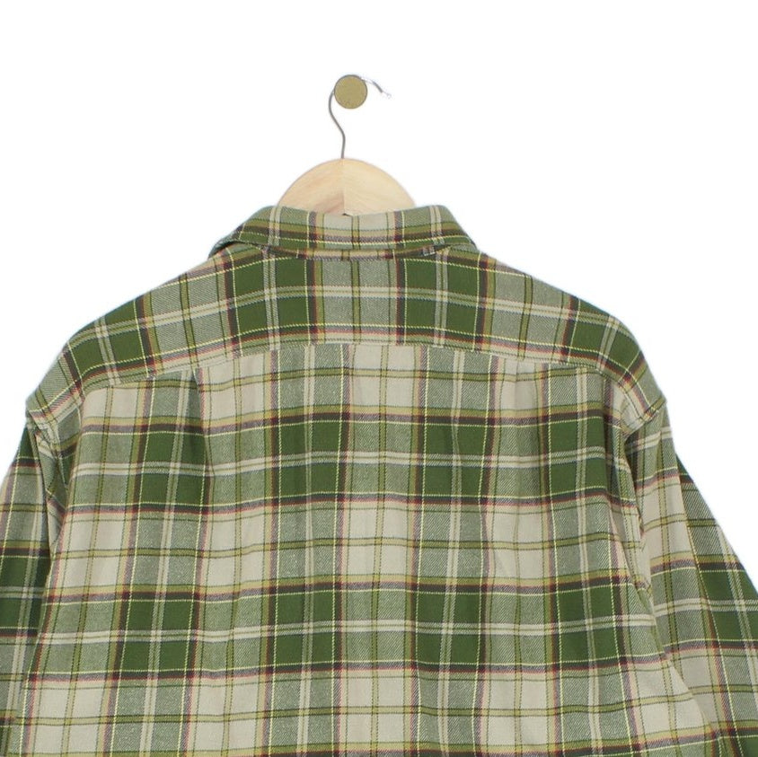 Mens Flannel Plaid Shirt Uk Made Long Sleeve