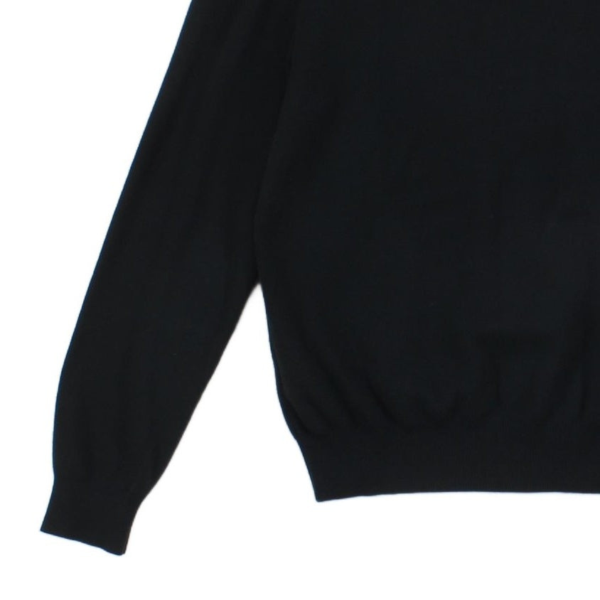 Mens V-Neck Jumper Knitwear Logo Pima Cotton
