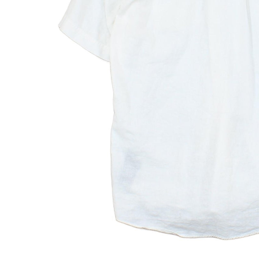 Mens Shirt Short Sleeve Linen Cotton