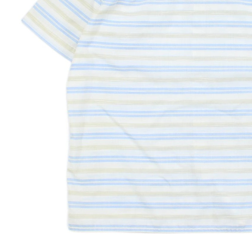 Mens Striped Shirt Short Sleeve