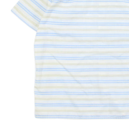 Mens Striped Shirt Short Sleeve