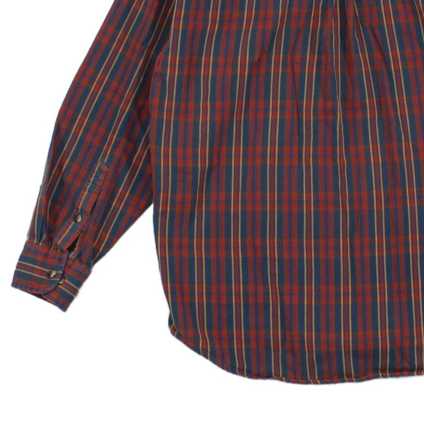 Mens Plaid Shirt Button Down Long Sleeve