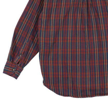 Mens Plaid Shirt Button Down Long Sleeve