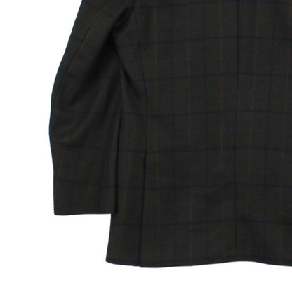 Mens Vintage Blazer Formal Check Wool