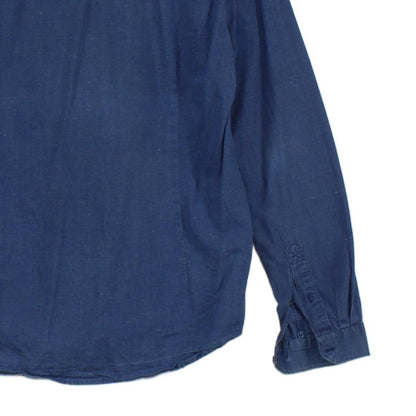 Mens Shirt Button Up Long Sleeve Cotton