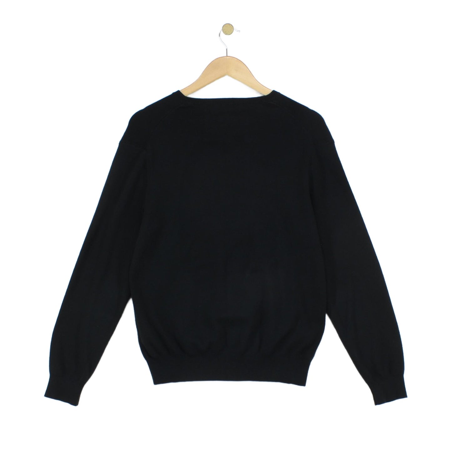 Mens V-Neck Jumper Knitwear Logo Pima Cotton