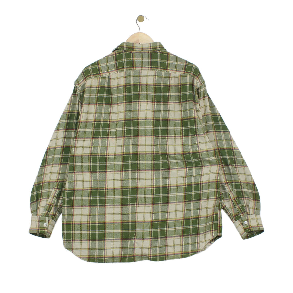Mens Flannel Plaid Shirt Uk Made Long Sleeve