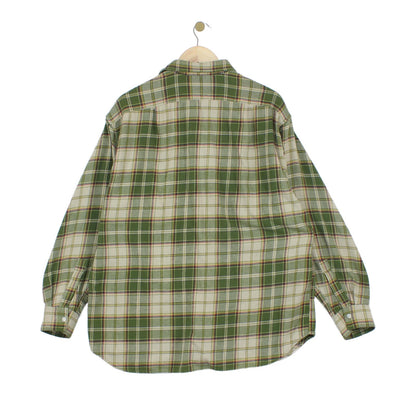 Mens Flannel Plaid Shirt Uk Made Long Sleeve
