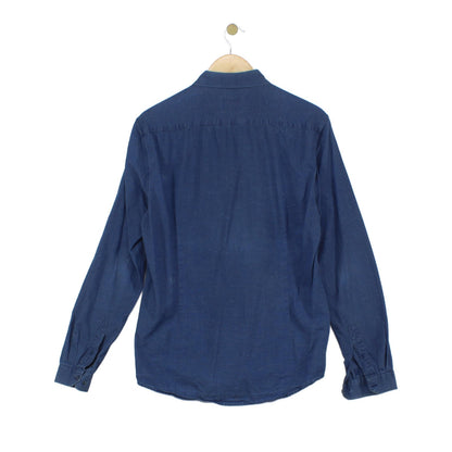 Mens Shirt Button Up Long Sleeve Cotton