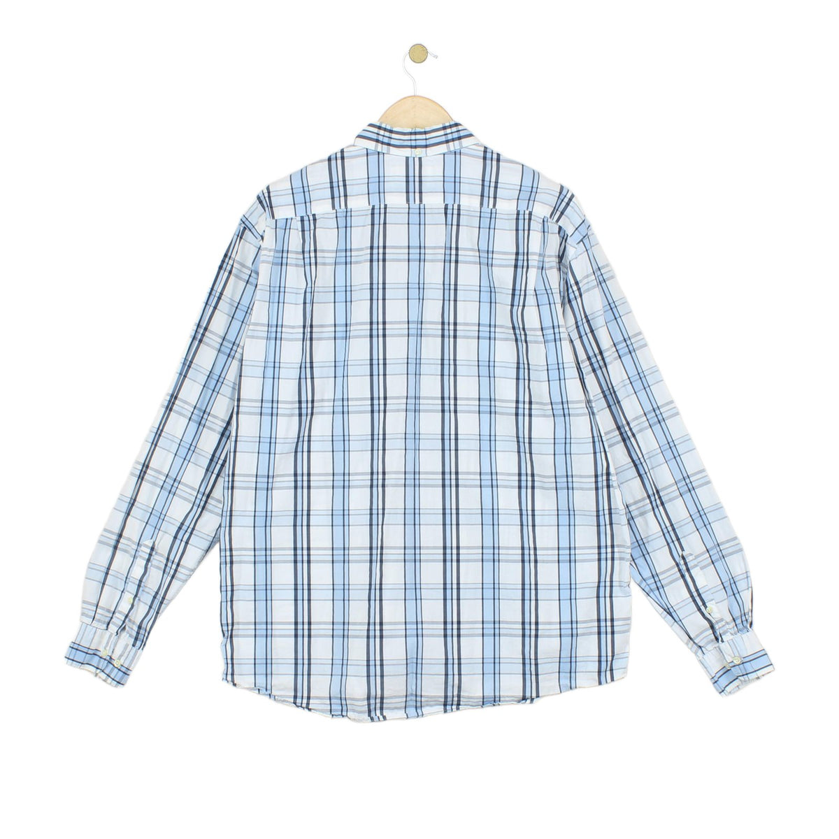 Mens Plaid Shirt Button Up Long Sleeve Regular Fit