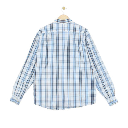 Mens Plaid Shirt Button Up Long Sleeve Regular Fit