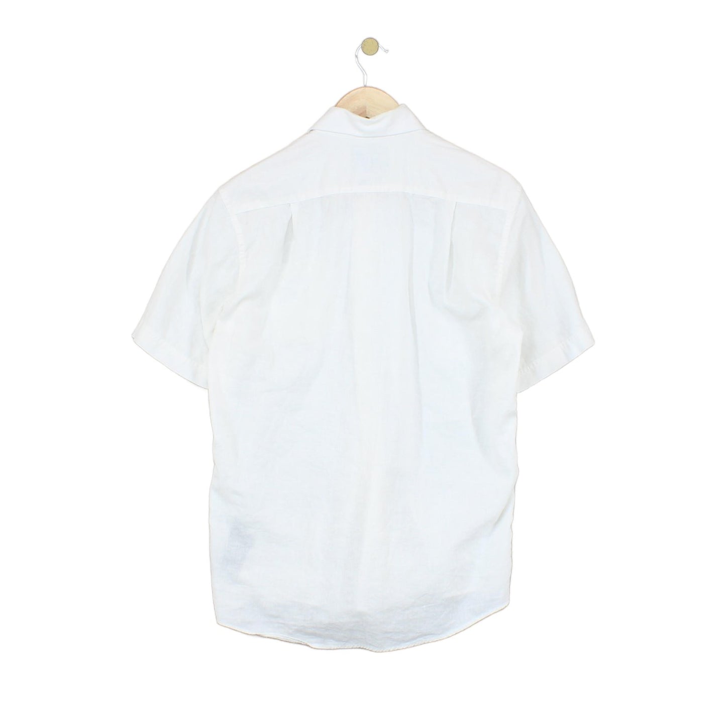 Mens Shirt Short Sleeve Linen Cotton