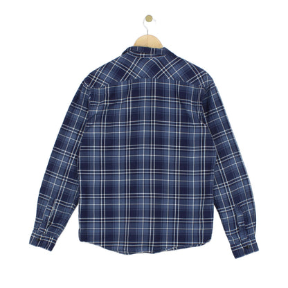 Mens Plaid Shirt Long Sleeve Slim Fit