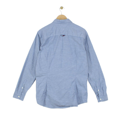 Mens Shirt Stretch Slim Fit Long Sleeve