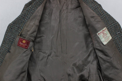 Mens Harris Tweed Blazer Check Wool