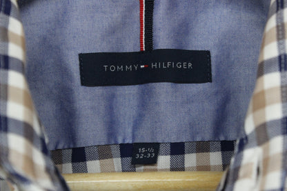Mens Check Shirt Slim Fit Non Iron