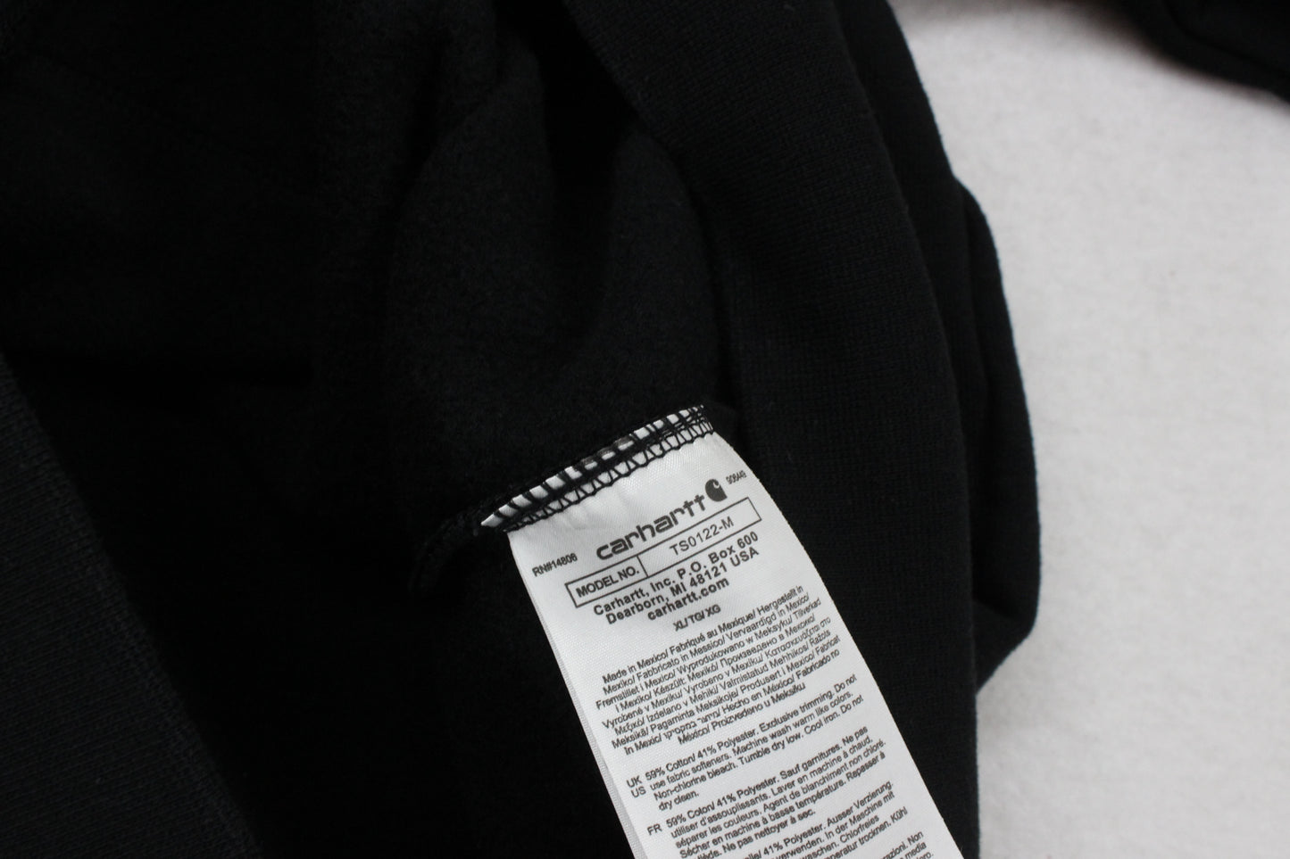Mens Hoodie Full Zip Streetwear Loose Fit