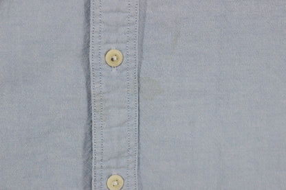 Mens Shirt Slim Fit Button Up Collar Long Sleeve Cotton