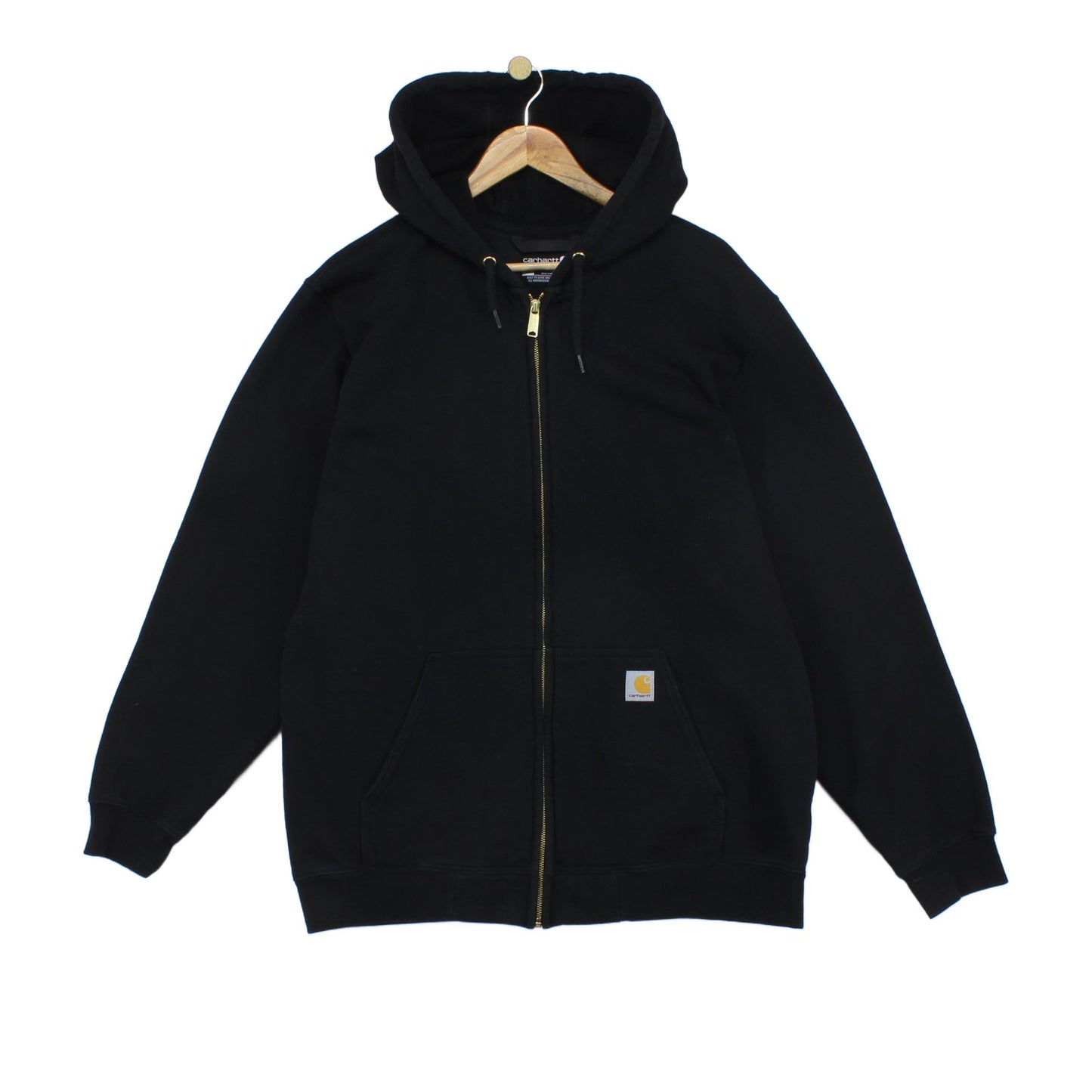 Mens Hoodie Full Zip Streetwear Loose Fit