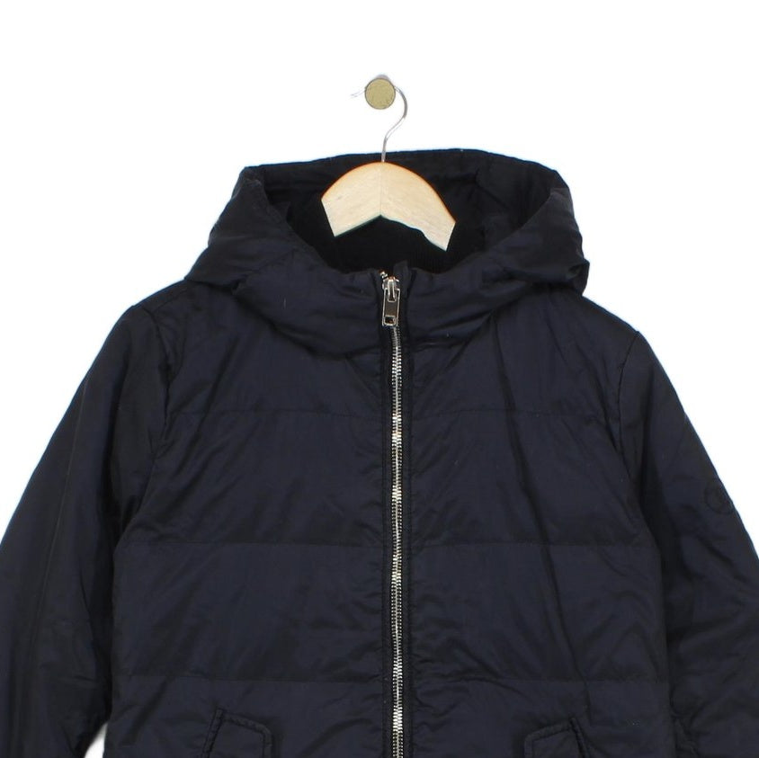 Womens Quilted Coat Down Hooded Full Zip Winter
