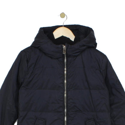 Womens Quilted Coat Down Hooded Full Zip Winter