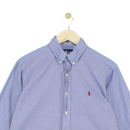 Mens Check Shirt Classic Fit Button Up