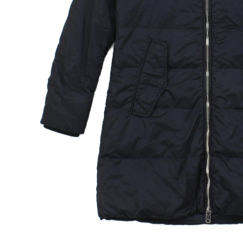 Womens Quilted Coat Down Hooded Full Zip Winter