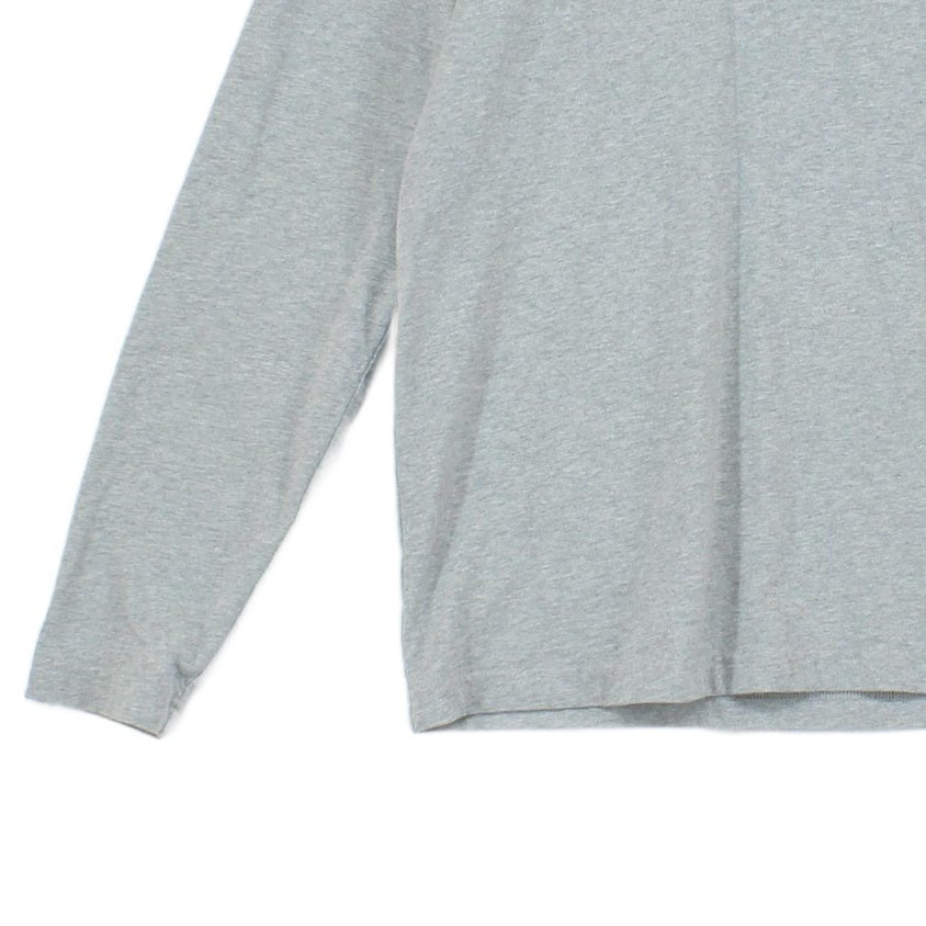 Mens T-Shirt Long Sleeve Crew Neck Logo