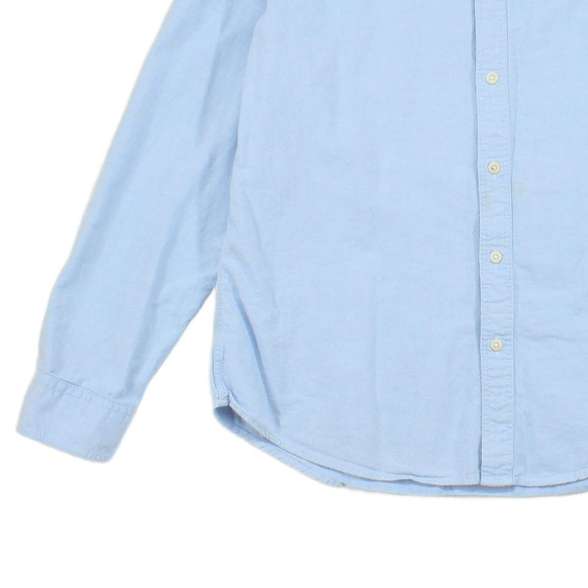 Mens Shirt Slim Fit Button Up Collar Long Sleeve Cotton
