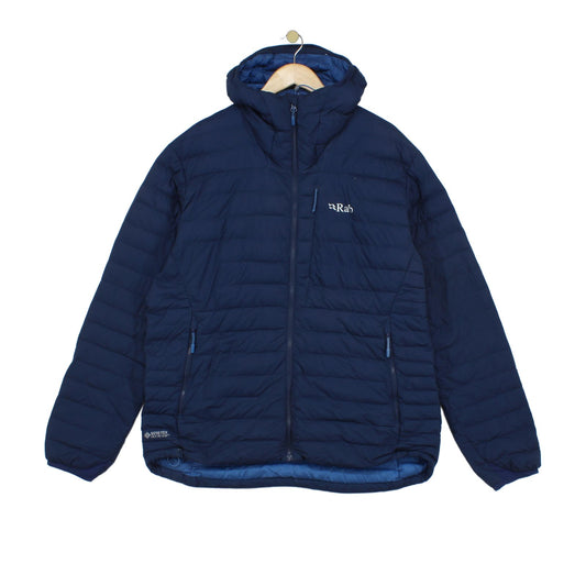 Mens Infinity Microlight Quilted Jacket Hooded Down