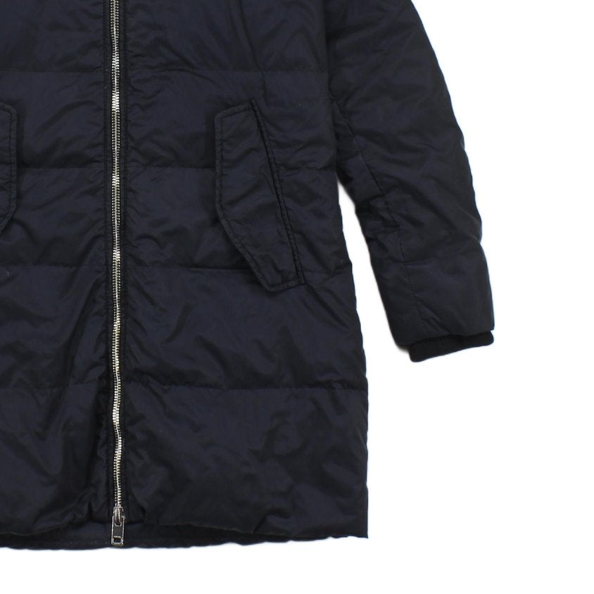 Womens Quilted Coat Down Hooded Full Zip Winter