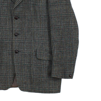 Mens Harris Tweed Blazer Check Wool