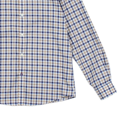 Mens Check Shirt Slim Fit Non Iron