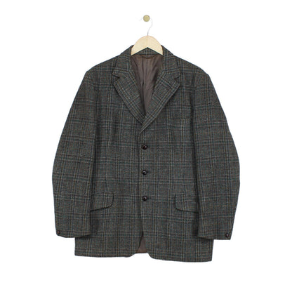 Mens Harris Tweed Blazer Check Wool