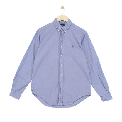 Mens Check Shirt Classic Fit Button Up