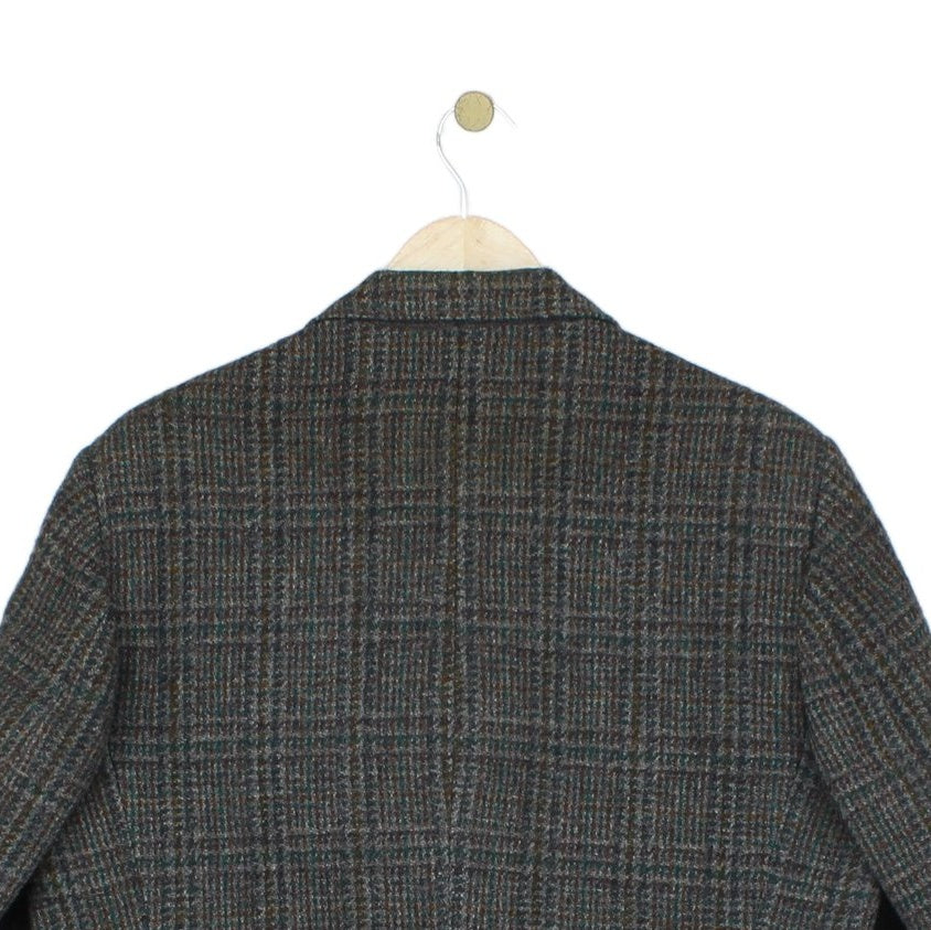Mens Harris Tweed Blazer Check Wool