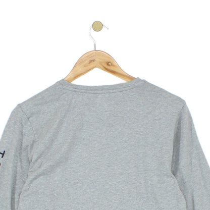 Mens T-Shirt Long Sleeve Crew Neck Logo