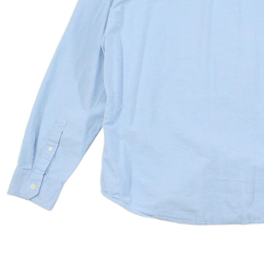 Mens Shirt Slim Fit Button Up Collar Long Sleeve Cotton
