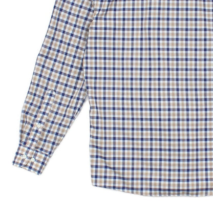 Mens Check Shirt Slim Fit Non Iron