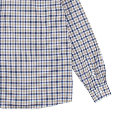 Mens Check Shirt Slim Fit Non Iron
