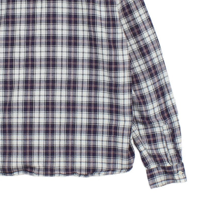Mens Check Shirt Button Up Long Sleeve