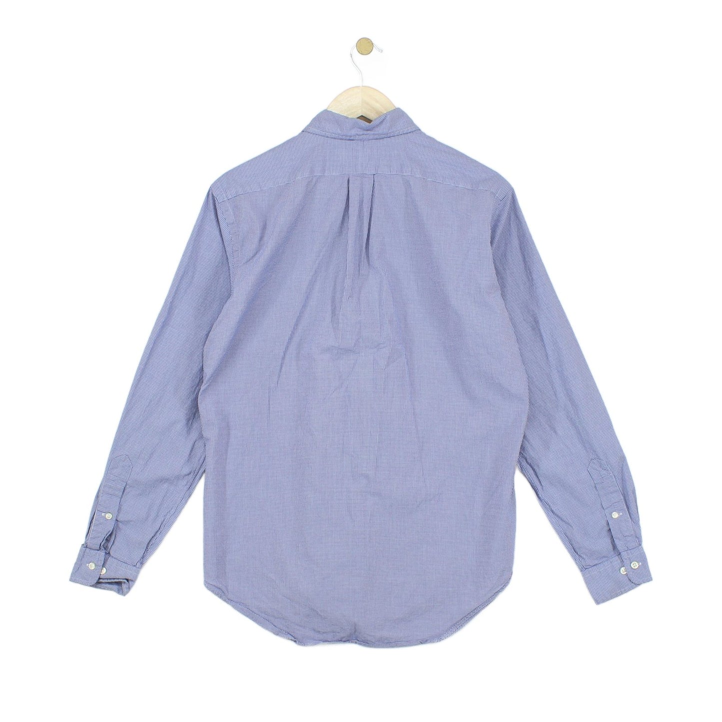 Mens Check Shirt Classic Fit Button Up
