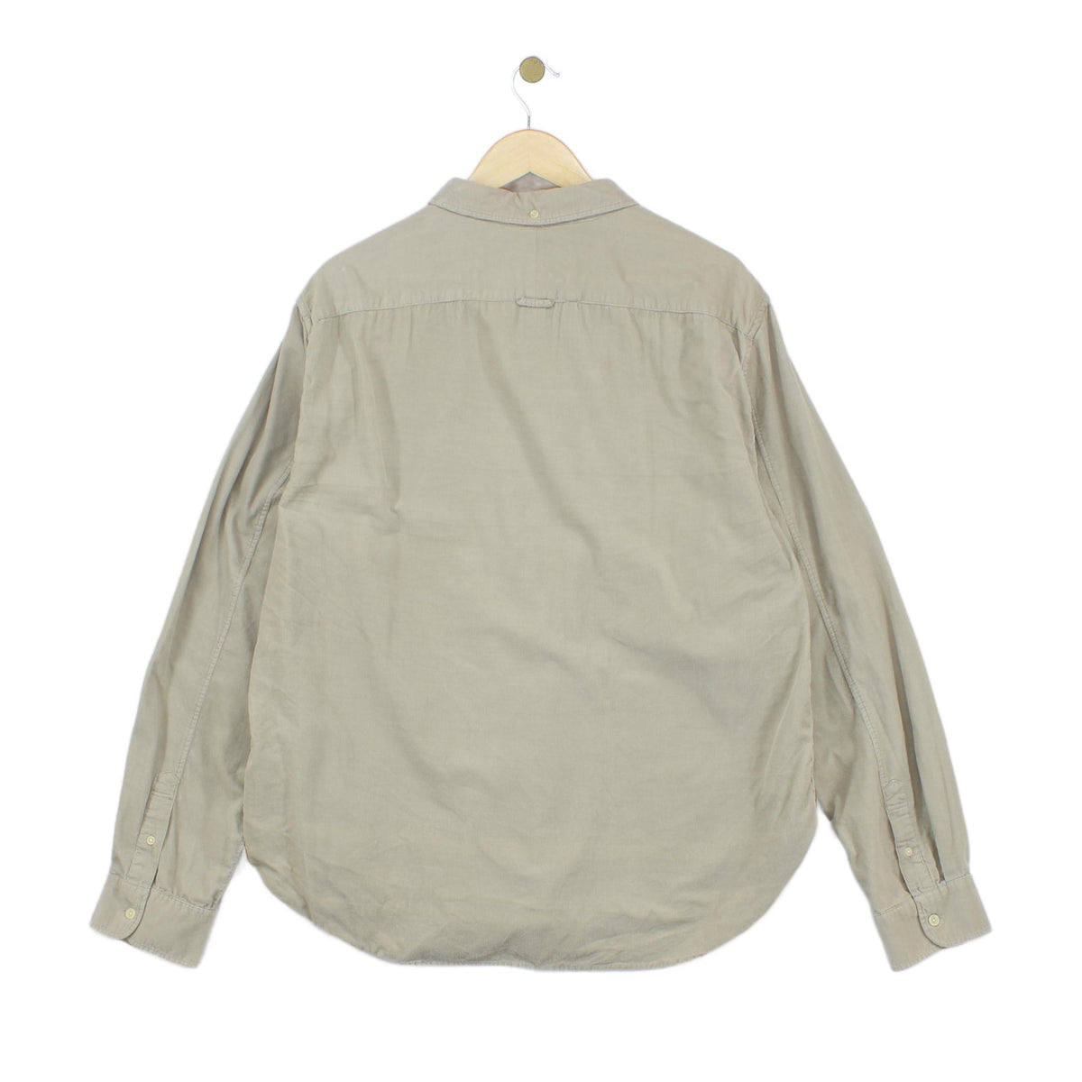Mens Corduroy Shirt Regular Fit Button Up Long Sleeve