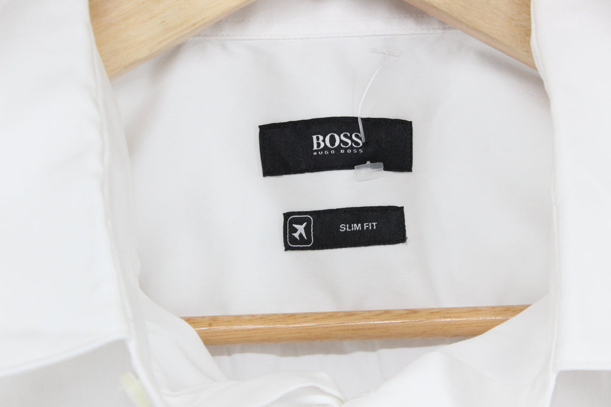 Mens Shirt Stretch Slim Fit Formal Classic