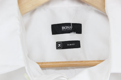 Mens Shirt Stretch Slim Fit Formal Classic